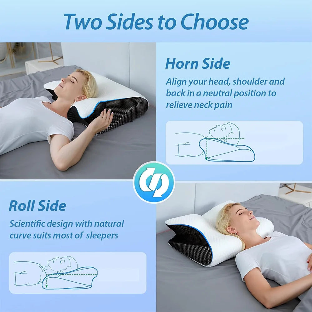 UrbanAaura™️ - Butterfly Sleep Memory foam pillow