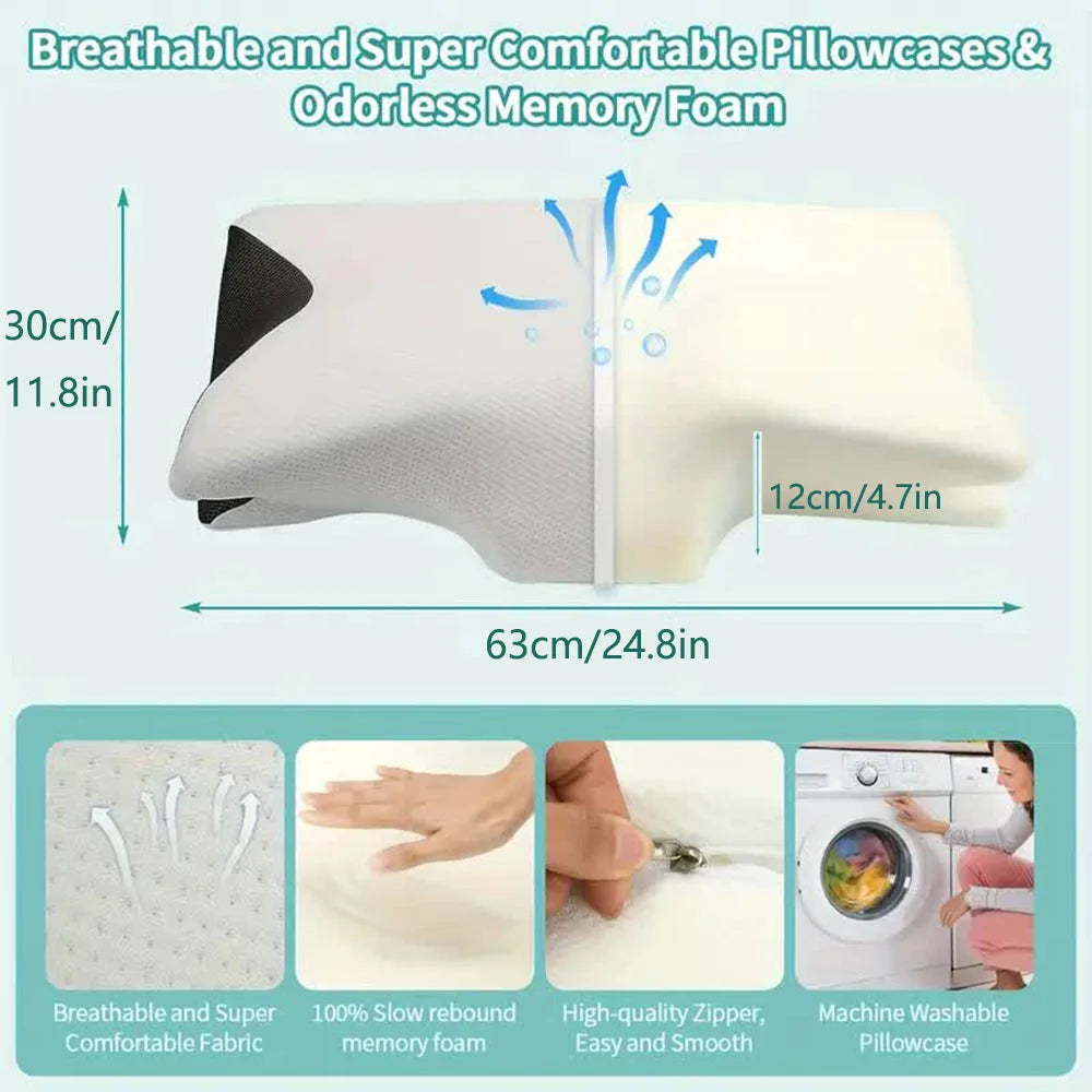 UrbanAaura™️ - Butterfly Sleep Memory foam pillow