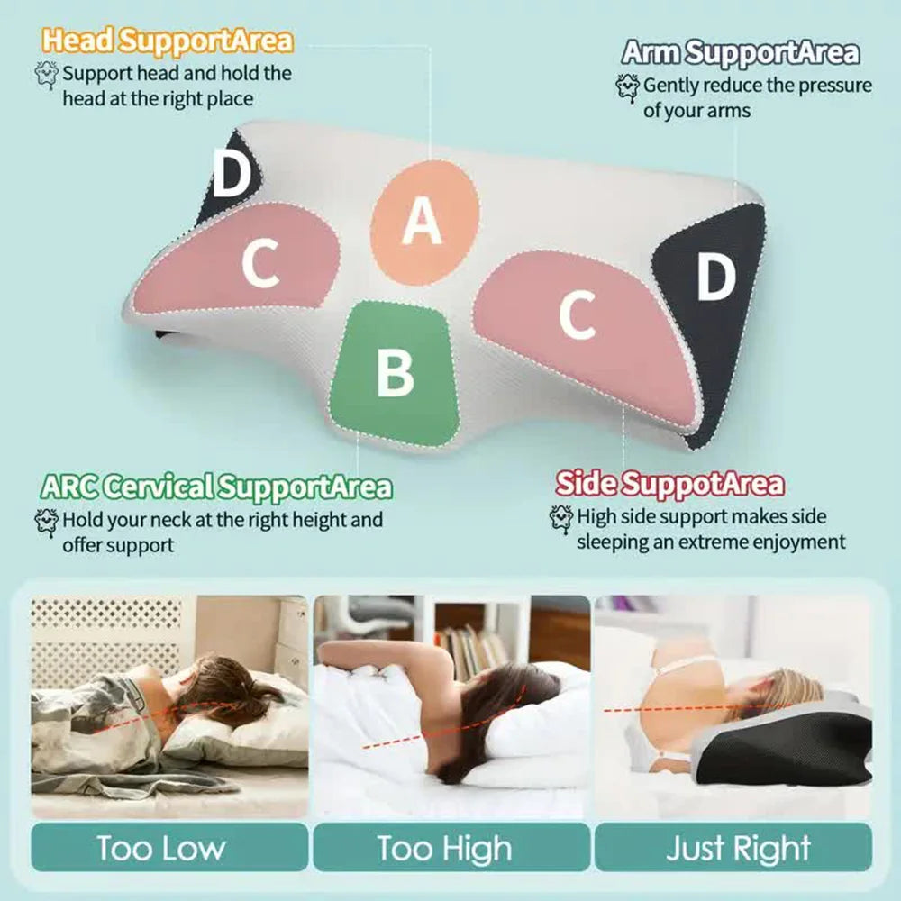 UrbanAaura™️ - Butterfly Sleep Memory foam pillow